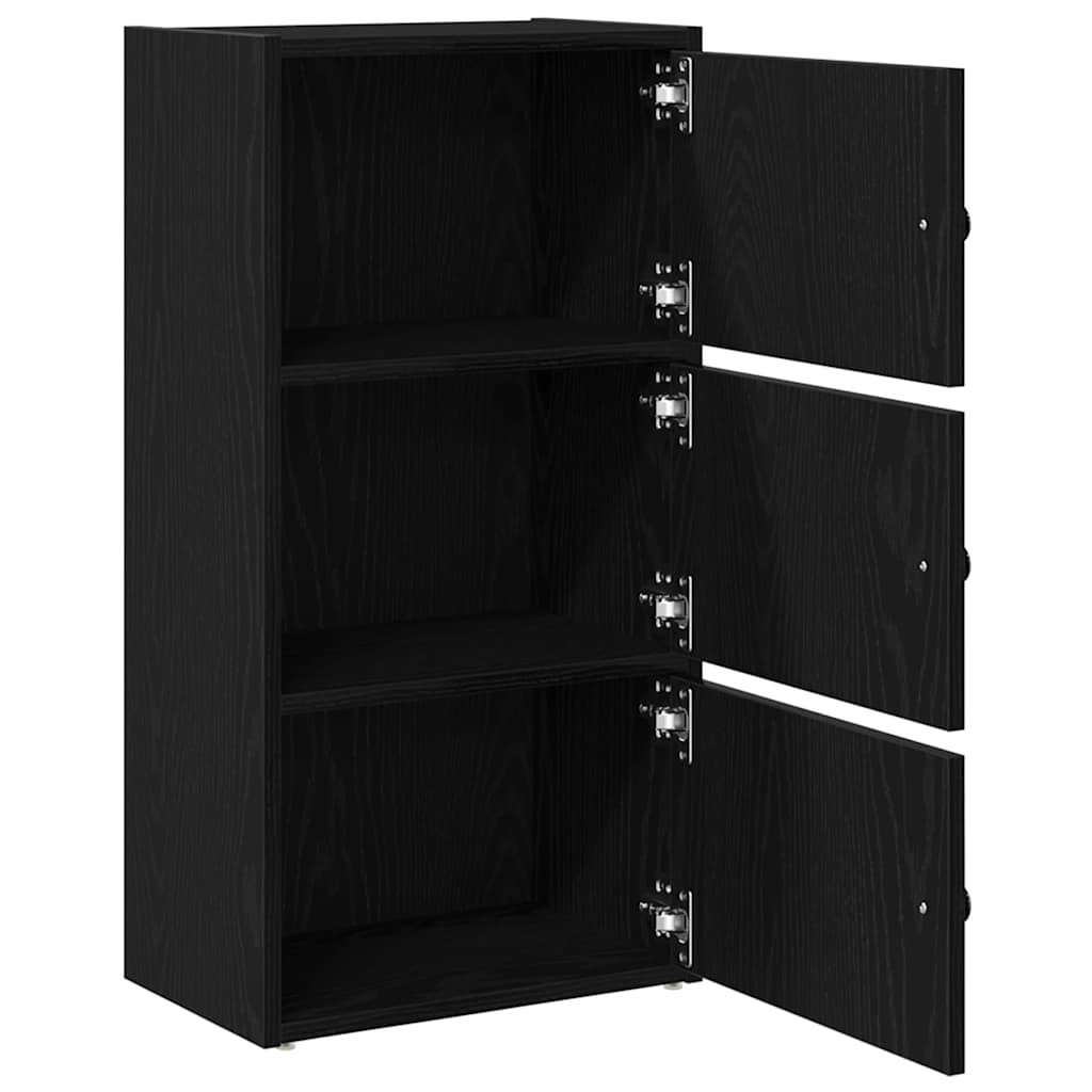 Bookcase Black Oak 40x24x77 cm Engineered Wood - Bargainia.com - 8721158664785 - 860365