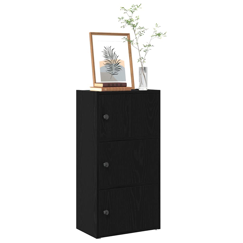 Bookcase Black Oak 40x24x77 cm Engineered Wood - Bargainia.com - 8721158664785 - 860365