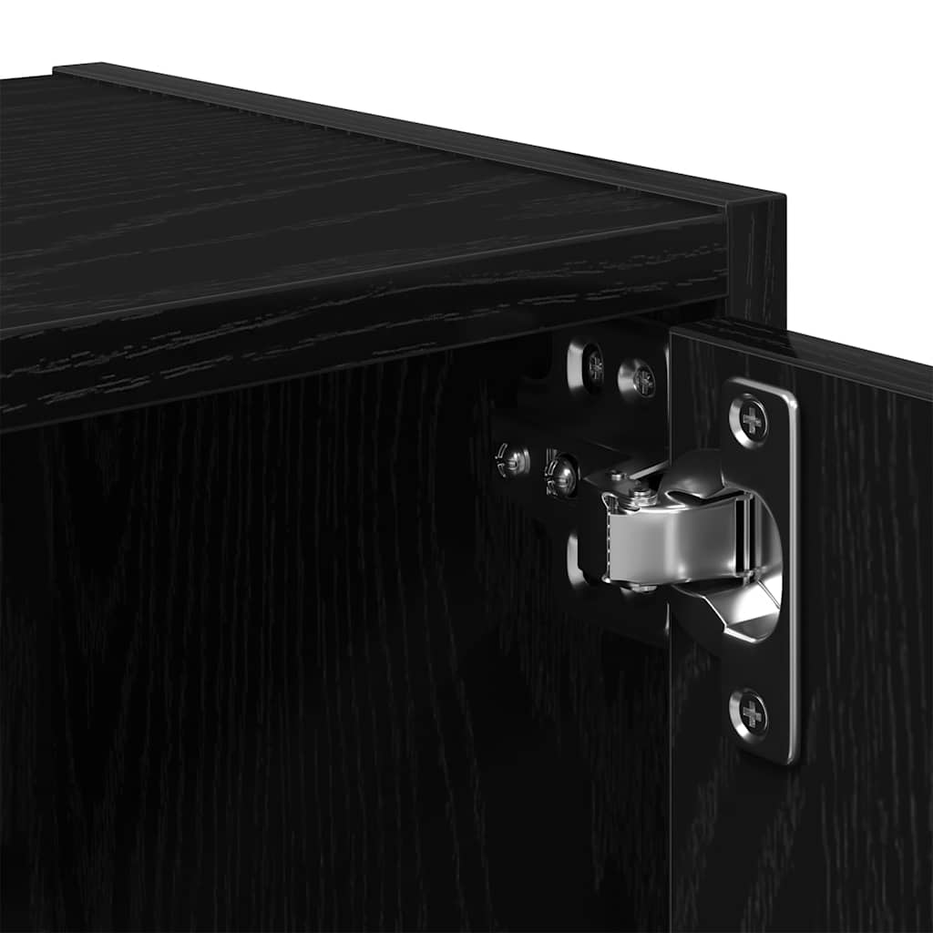 Bookcase Black Oak 40x24x77 cm Engineered Wood - Bargainia.com - 8721158664785 - 860365