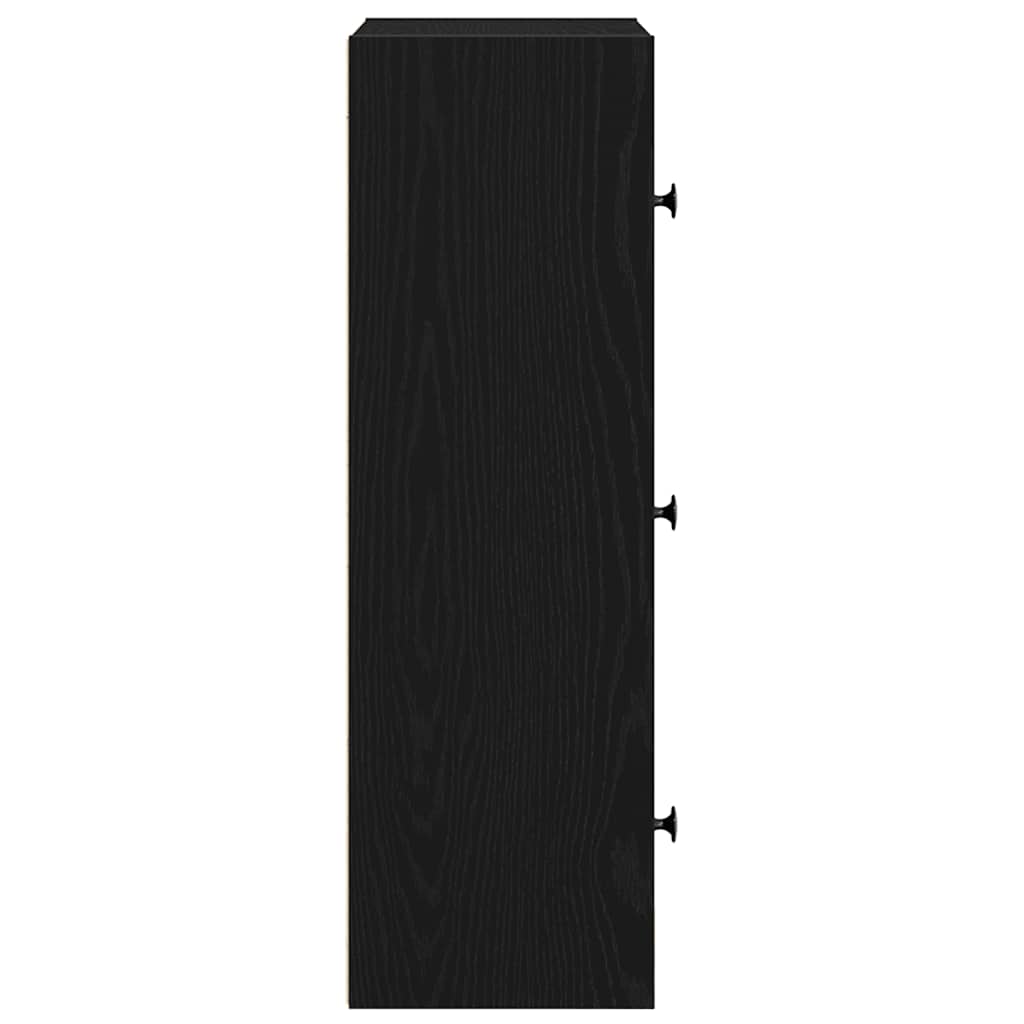 Bookcase Black Oak 40x24x77 cm Engineered Wood - Bargainia.com - 8721158664785 - 860365