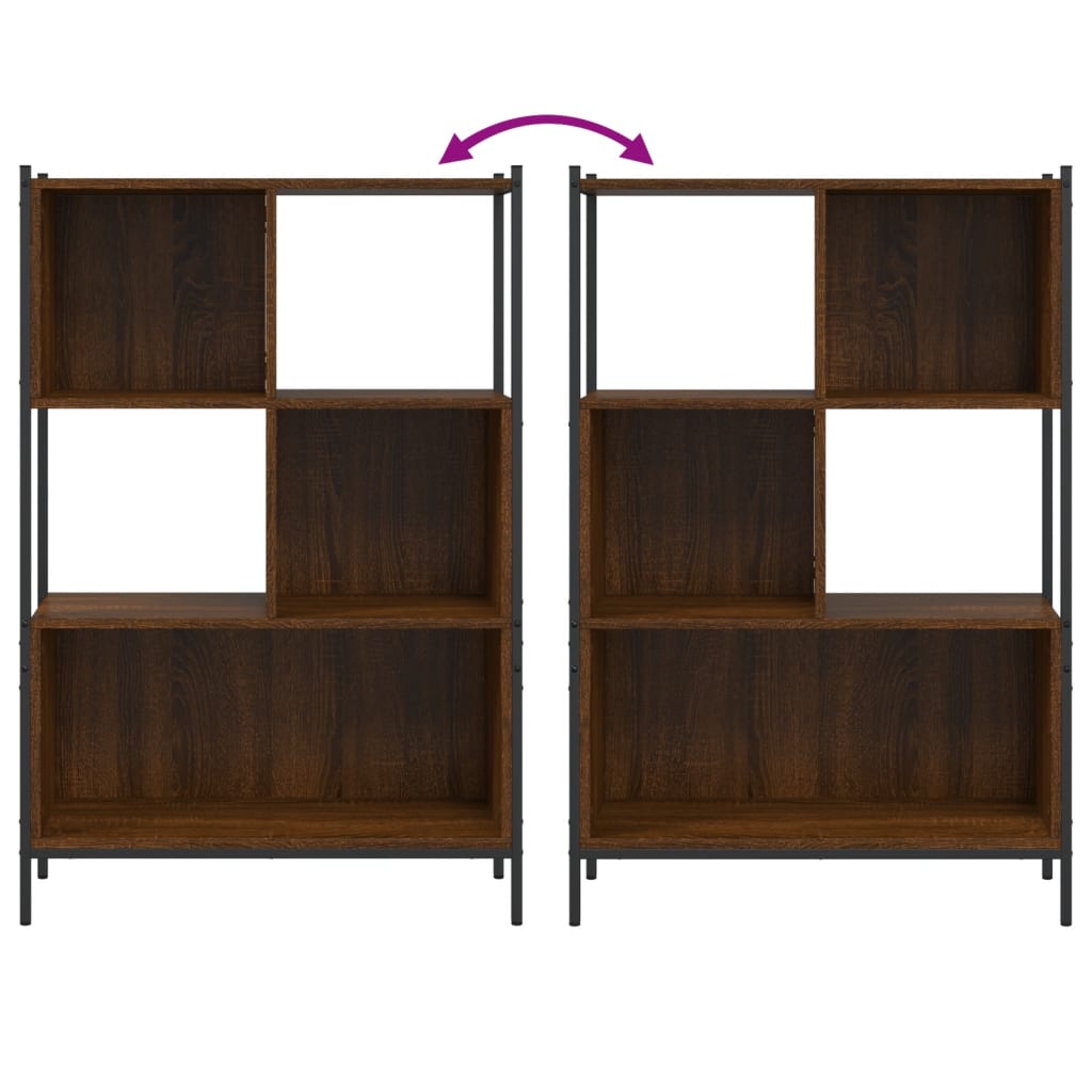 Bookcase Brown Oak 72x28x109 cm Engineered Wood - Bargainia.com - 8721012339385 - 838887