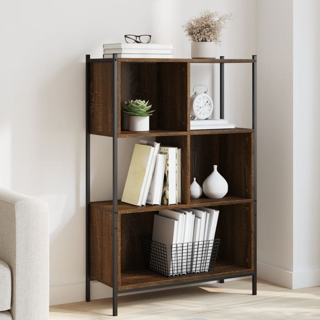 Bookcase Brown Oak 72x28x109 cm Engineered Wood - Bargainia.com - 8721012339385 - 838887