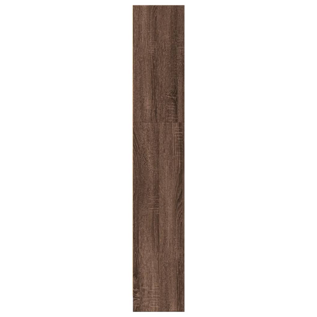 Bookcase Brown Oak 80x24x143 cm Engineered Wood - Bargainia.com - 