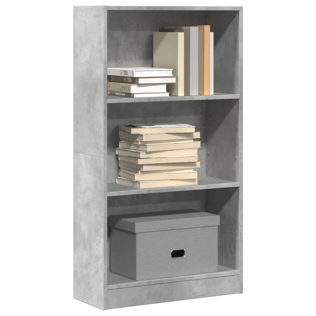 Bookcase Concrete Grey 60x24x109 cm Engineered Wood - Bargainia.com - 8721158507143 - 857806
