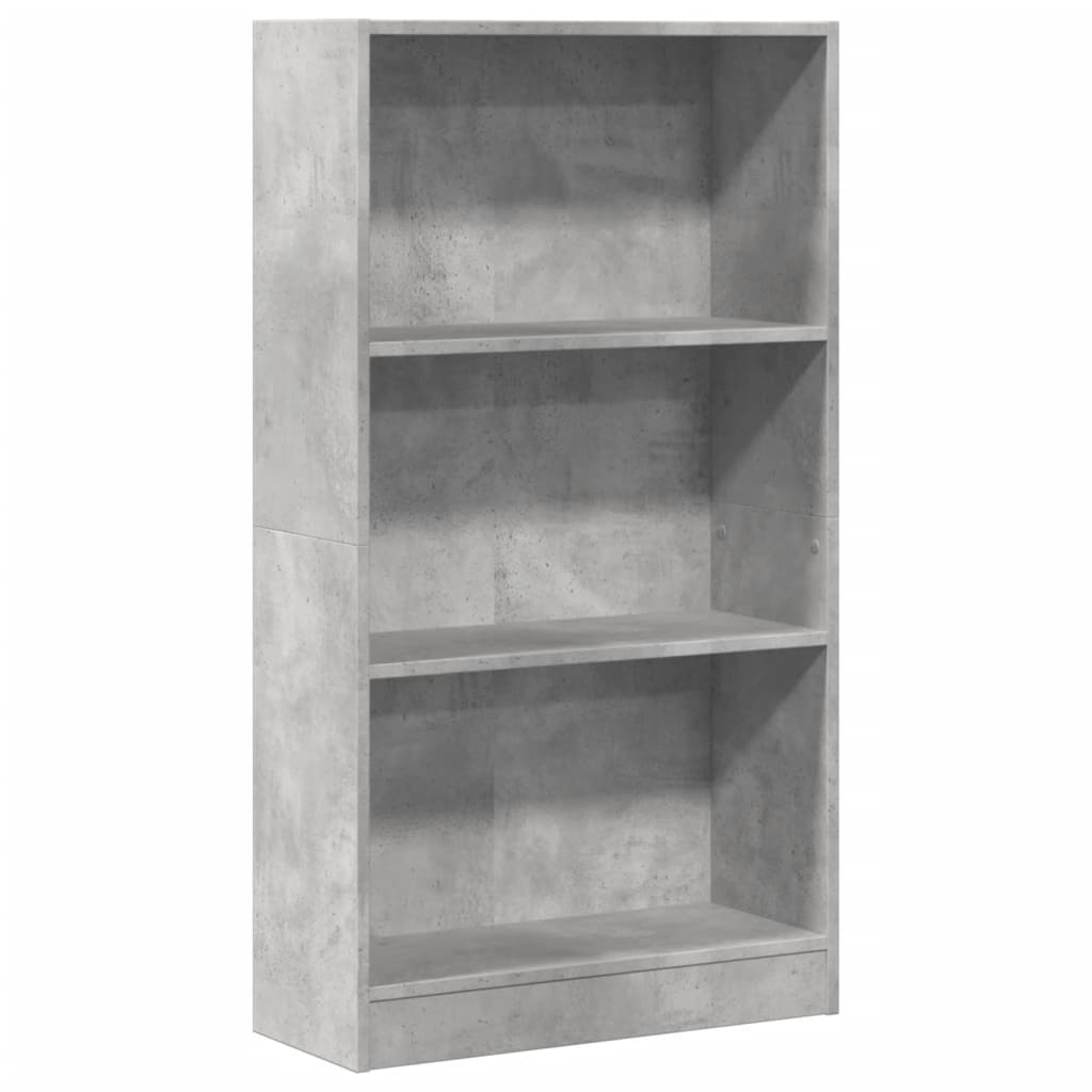 Bookcase Concrete Grey 60x24x109 cm Engineered Wood - Bargainia.com - 8721158507143 - 857806