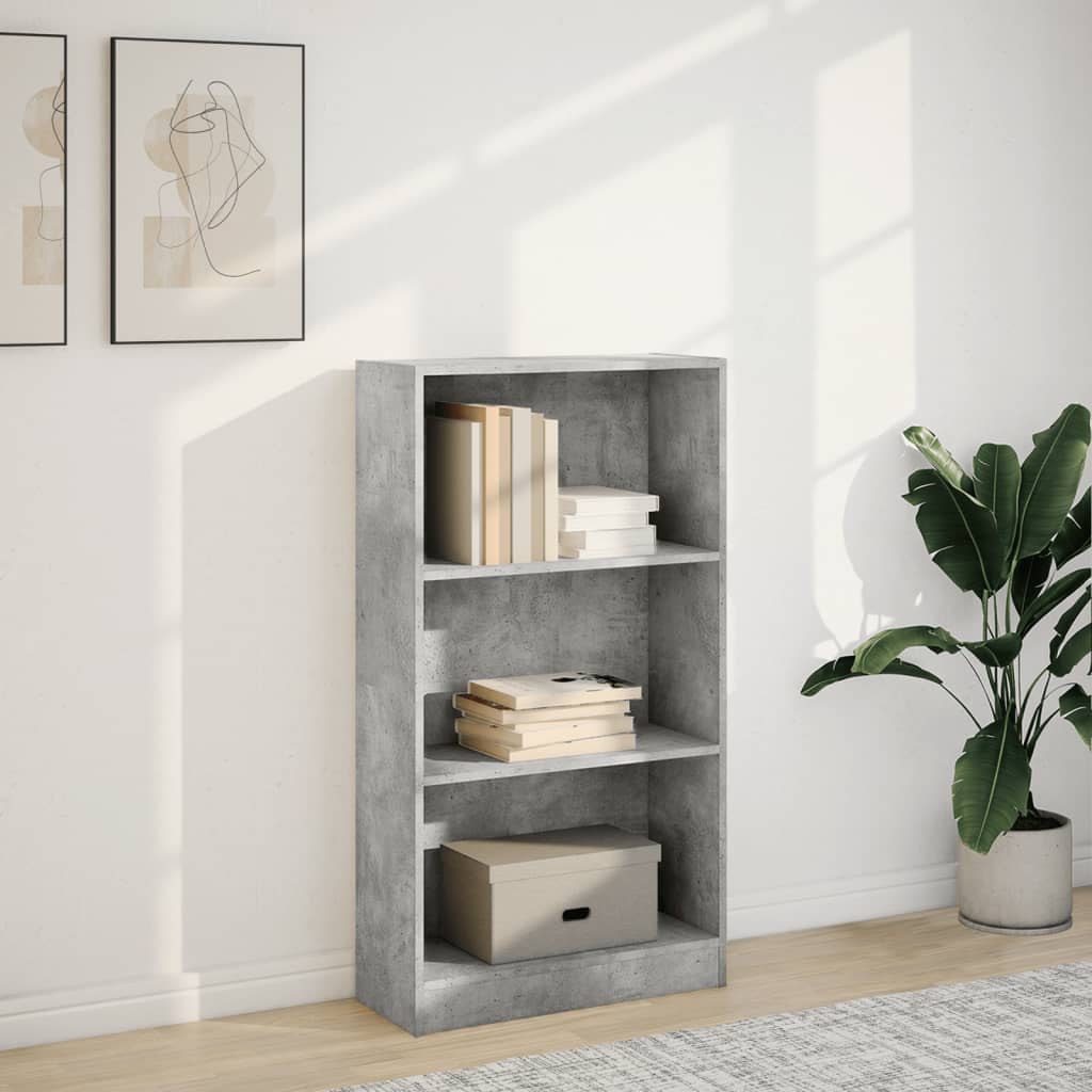 Bookcase Concrete Grey 60x24x109 cm Engineered Wood - Bargainia.com - 8721158507143 - 857806