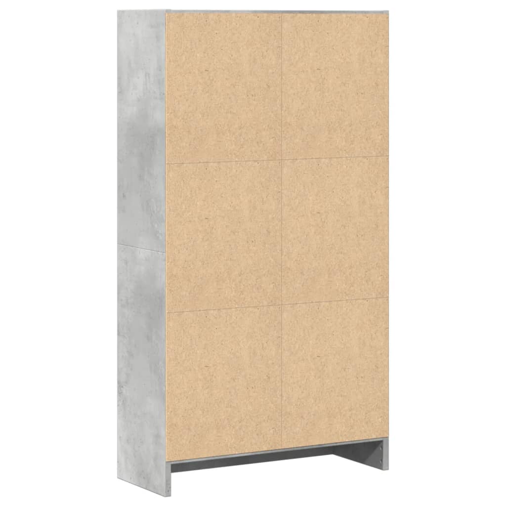 Bookcase Concrete Grey 60x24x109 cm Engineered Wood - Bargainia.com - 8721158507143 - 857806