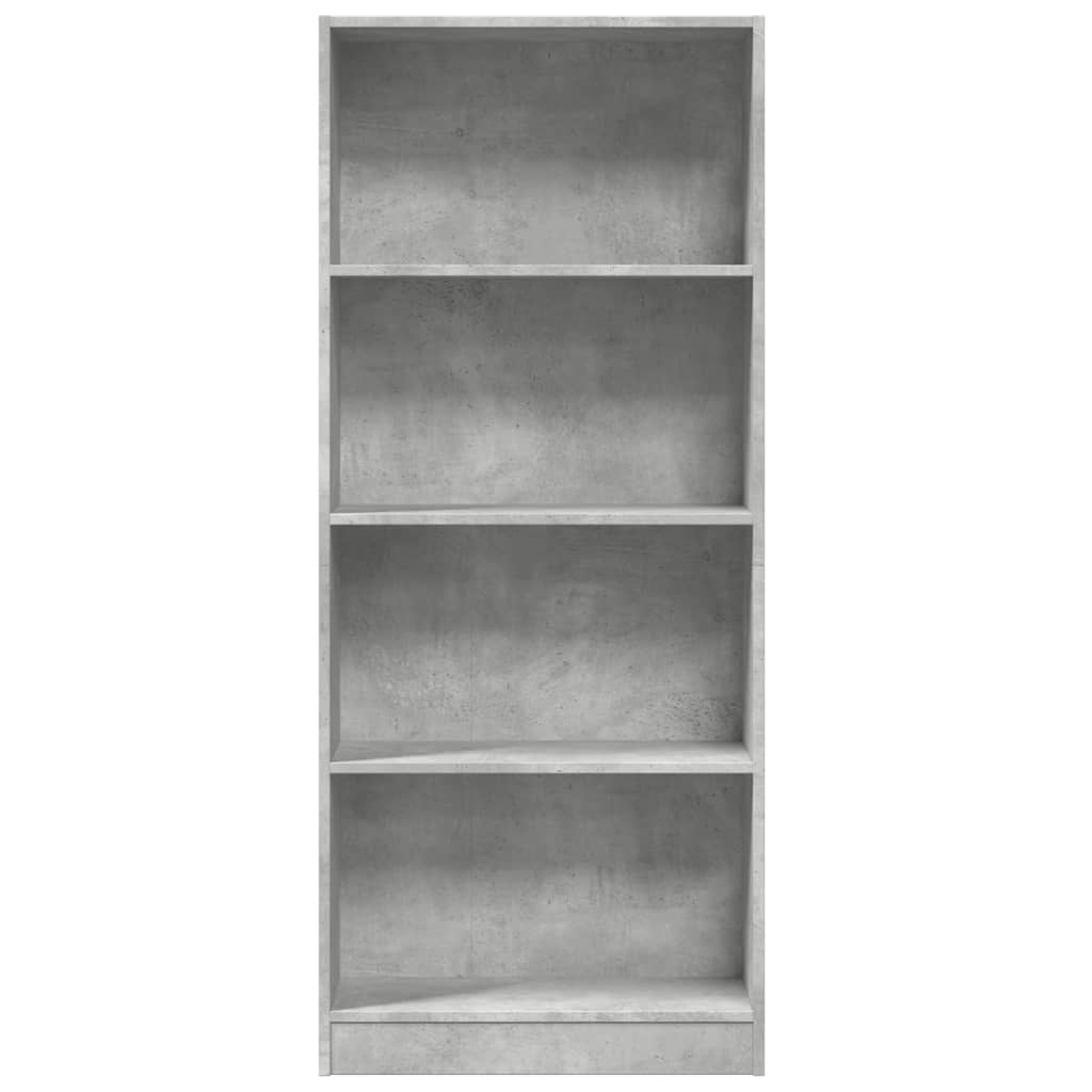 Bookcase Concrete Grey 60x24x143 cm Engineered Wood - Bargainia.com - 8721158507235 - 857815