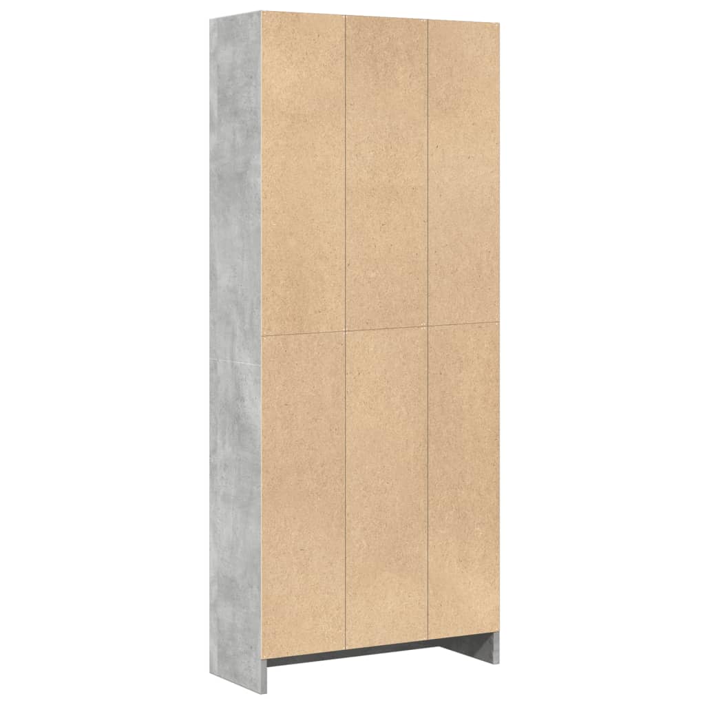 Bookcase Concrete Grey 60x24x143 cm Engineered Wood - Bargainia.com - 8721158507235 - 857815