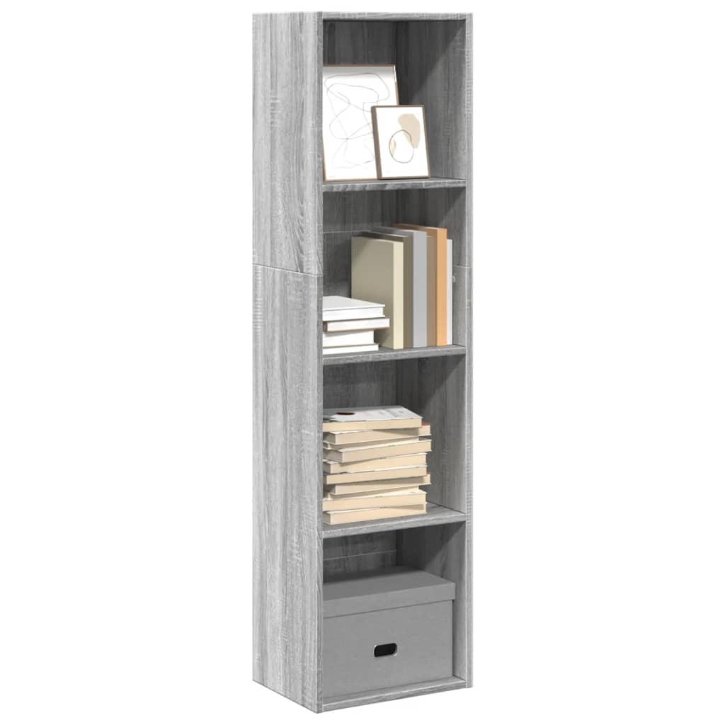 Bookcase Grey Sonoma 40x30x152 cm Engineered Wood - Bargainia.com - 8721158507891 - 857881