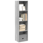 Bookcase Grey Sonoma 40x30x152 cm Engineered Wood - Bargainia.com - 8721158507891 - 857881