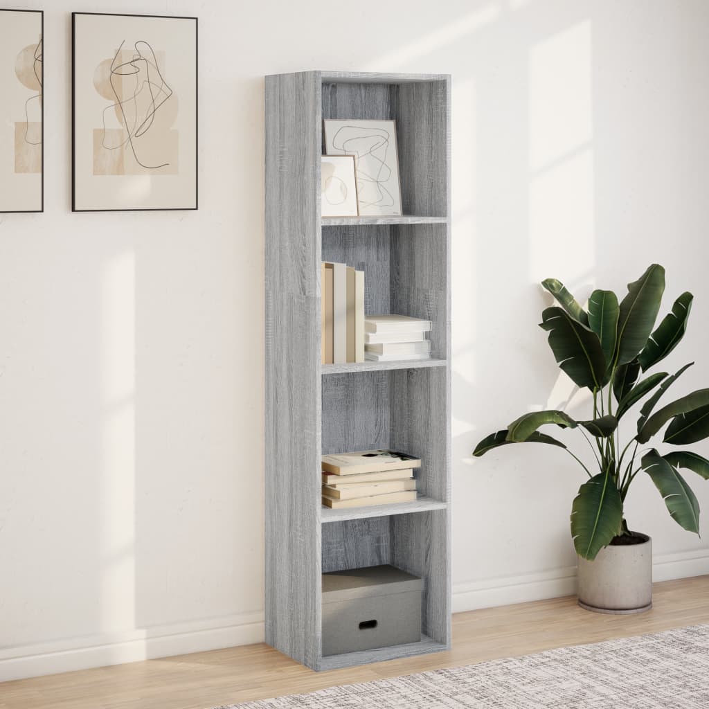 Bookcase Grey Sonoma 40x30x152 cm Engineered Wood - Bargainia.com - 8721158507891 - 857881