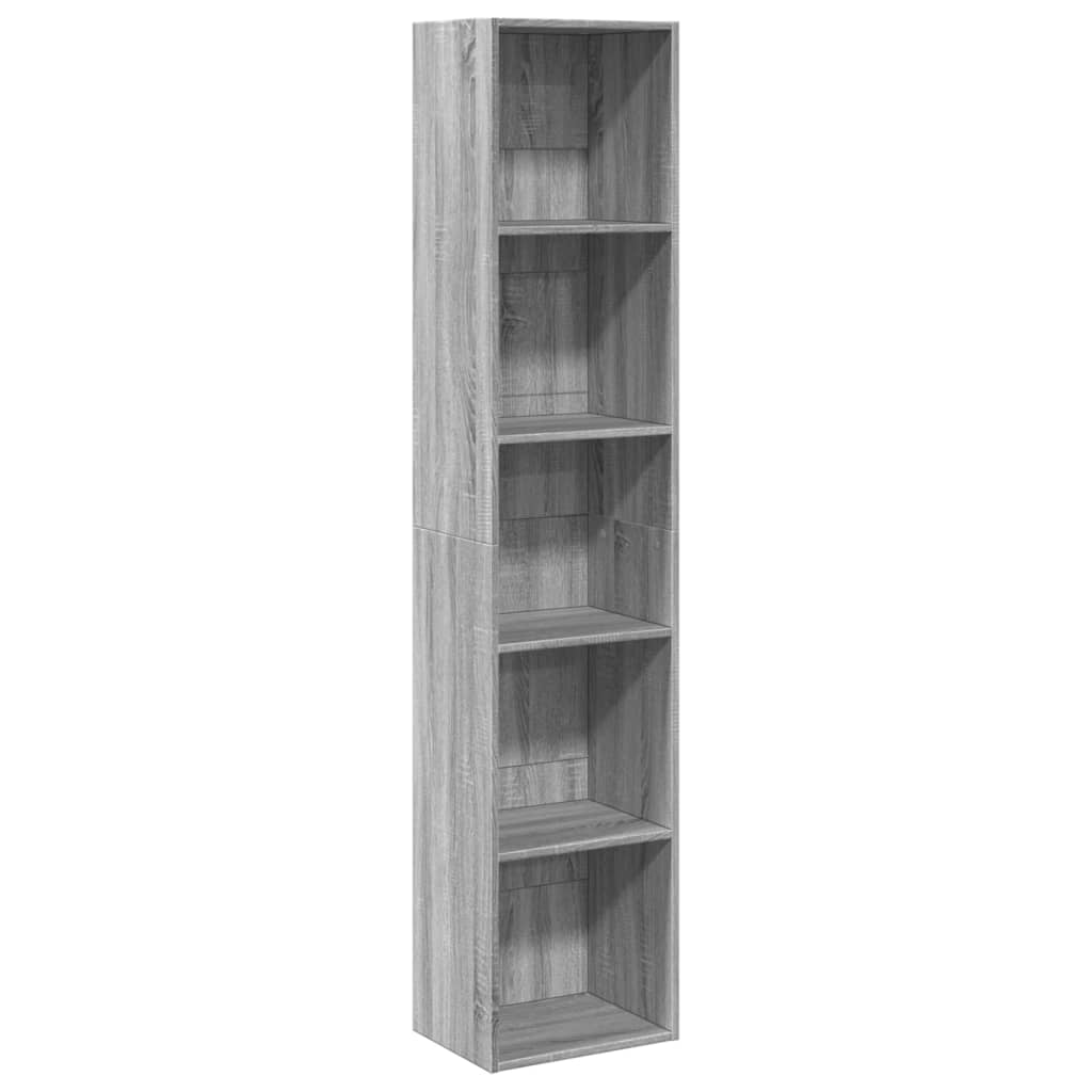 Bookcase Grey Sonoma 40x30x189 cm Engineered Wood - Bargainia.com - 8721158507983 - 857890