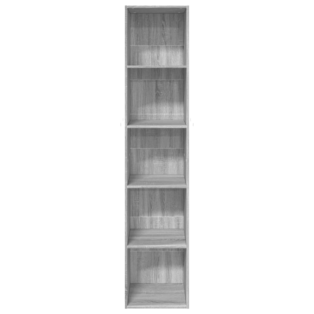 Bookcase Grey Sonoma 40x30x189 cm Engineered Wood - Bargainia.com - 