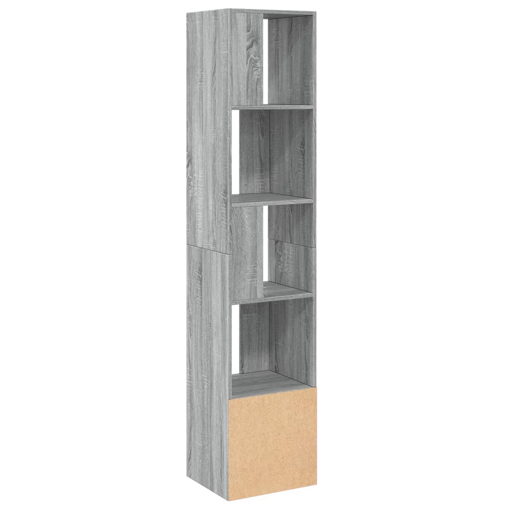 Bookcase Grey Sonoma 40x36x189 cm Engineered Wood - Bargainia.com - 