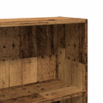 Bookcase Old Wood 80x24x109 cm Engineered Wood - Bargainia.com - 