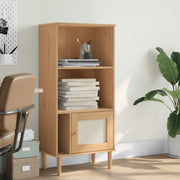 Bookcase SENJA Rattan Look Brown 60x35x130 cm Solid Wood Pine - Bargainia.com - 8721012134744 - 358058