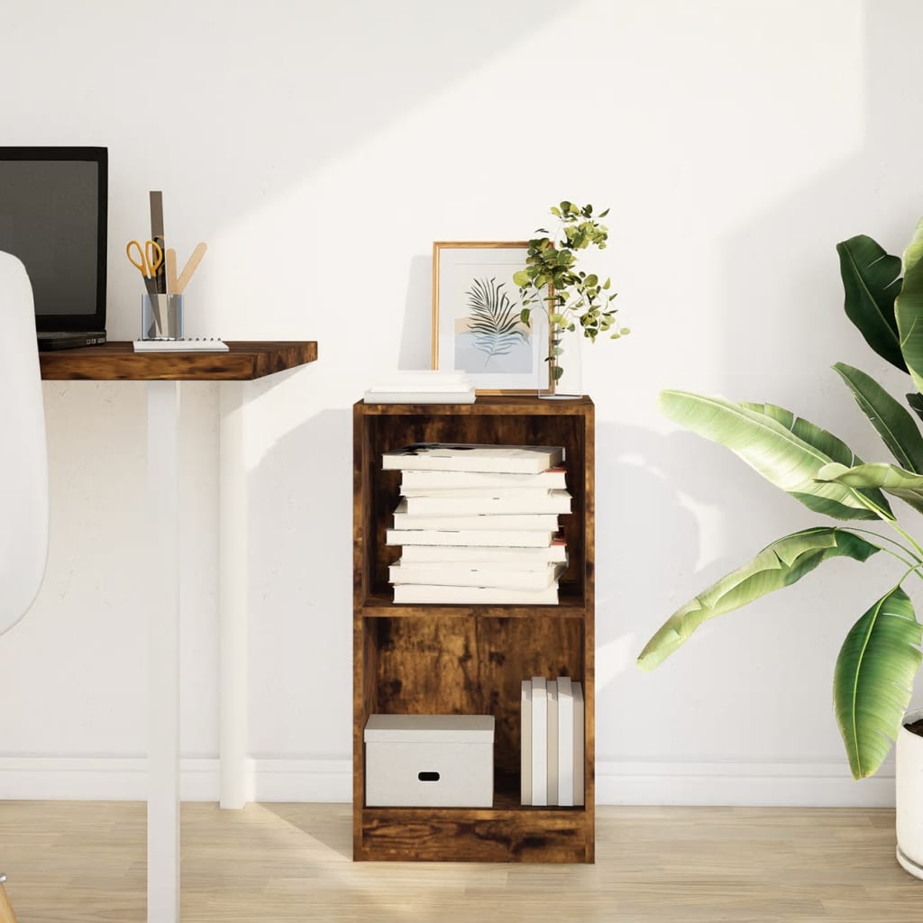 Bookcase Smoked Oak 40x24x76 cm Engineered Wood - Bargainia.com - 8721158506795 - 857769