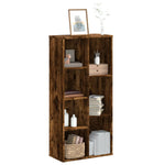 Bookcase Smoked Oak 50x25x105 cm Engineered Wood - Bargainia.com - 