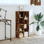 Bookcase Smoked Oak 50x25x105 cm Engineered Wood - Bargainia.com - 