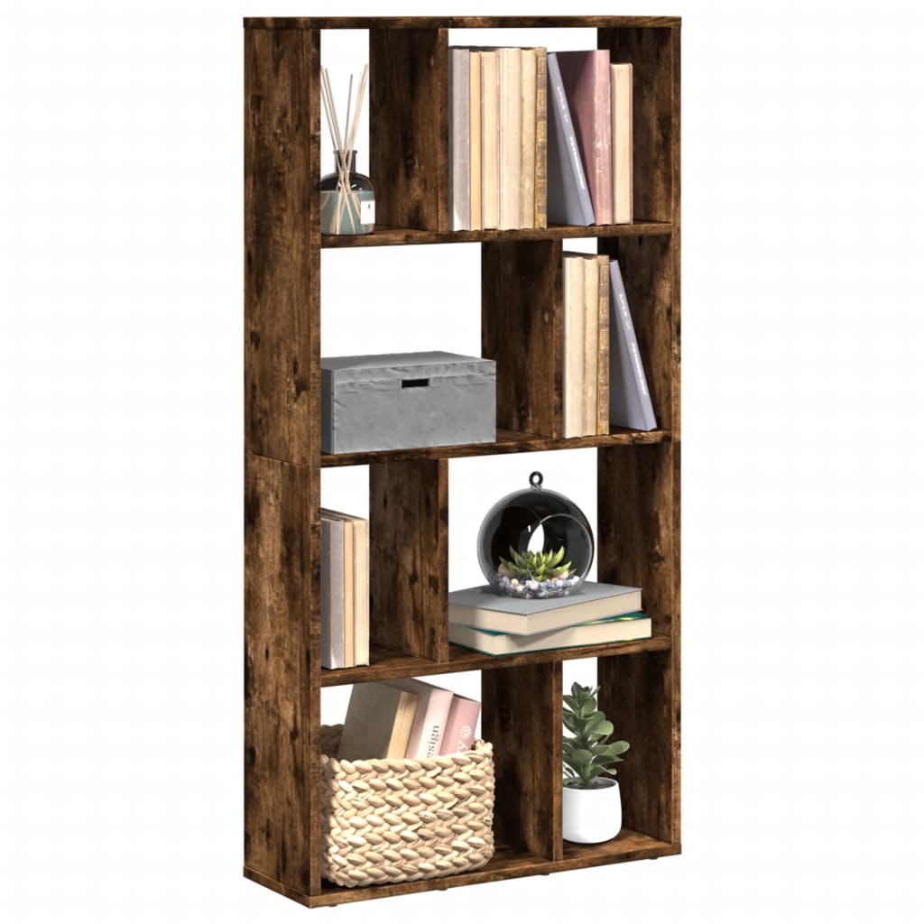 Bookcase Smoked Oak 60x20x120 cm Engineered Wood - Bargainia.com - 8721158501929 - 858151