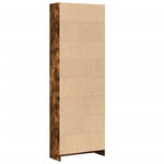 Bookcase Smoked Oak 60x24x176 cm Engineered Wood - Bargainia.com - 