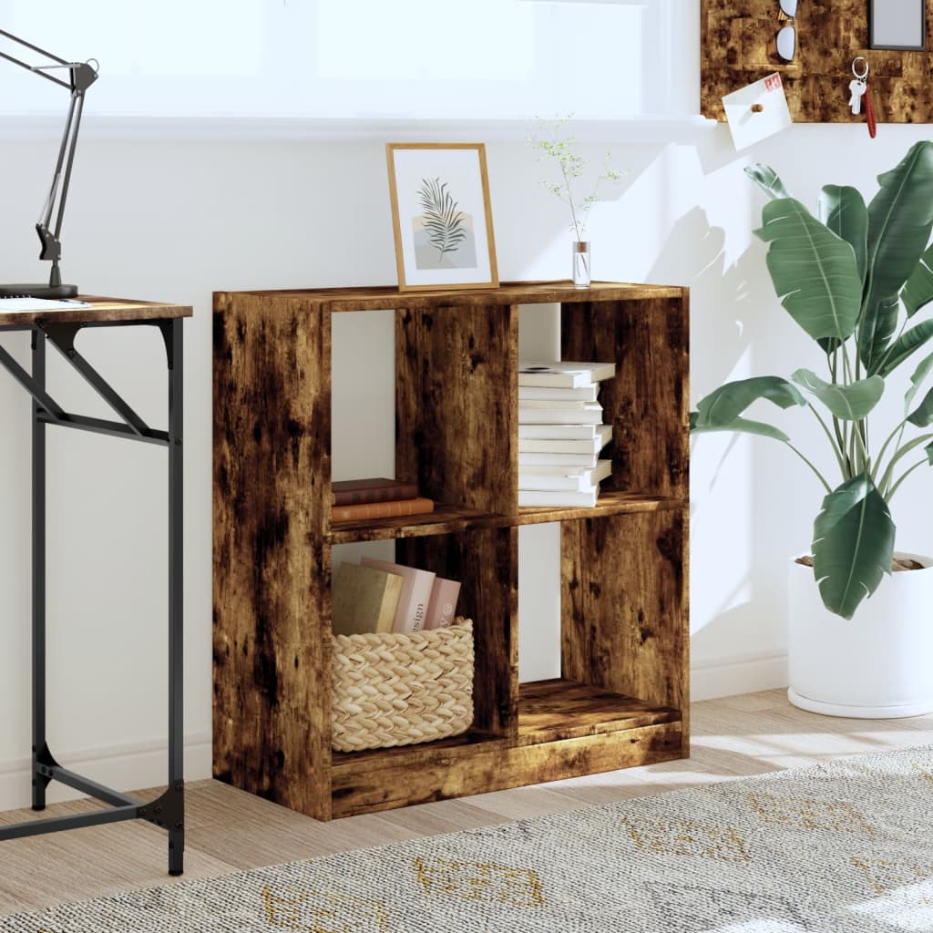 Bookcase Smoked Oak 68.5x32x75 cm Engineered Wood - Bargainia.com - 8721102950681 - 852811