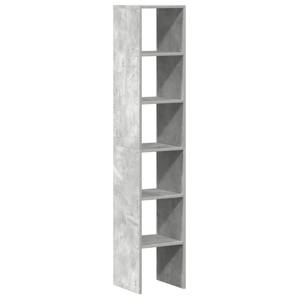 Bookcases 2 pcs Stackable Concrete Grey 30x30x80 cm Engineered Wood - Bargainia.com - 8721158576897 - 858810