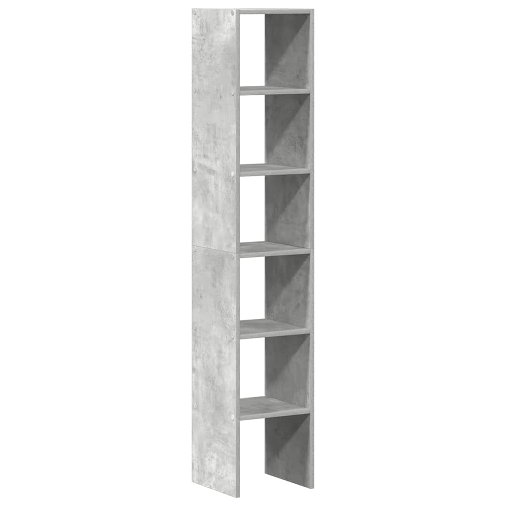 Bookcases 2 pcs Stackable Concrete Grey 30x30x80 cm Engineered Wood - Bargainia.com - 8721158576897 - 858810