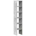 Bookcases 2 pcs Stackable Concrete Grey 30x30x80 cm Engineered Wood - Bargainia.com - 