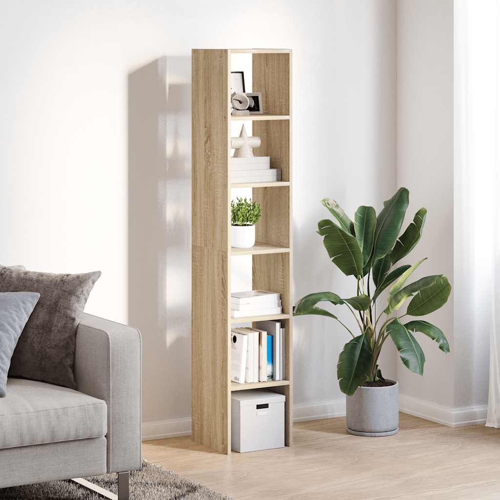 Bookcases 2 pcs Stackable Sonoma Oak 30x30x80 cm Engineered Wood - Bargainia.com - 8721158576873 - 858808