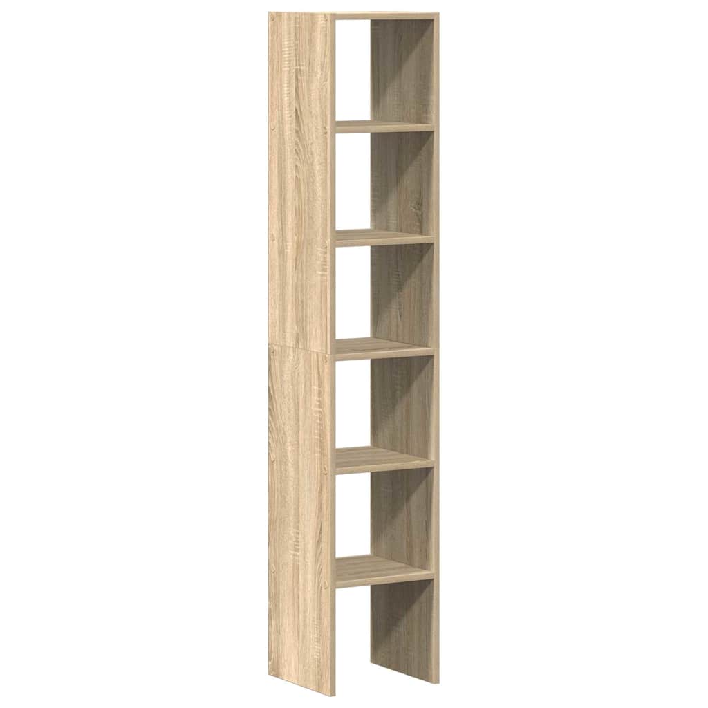 Bookcases 2 pcs Stackable Sonoma Oak 30x30x80 cm Engineered Wood - Bargainia.com - 8721158576873 - 858808