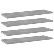 Bookshelf Boards 4 pcs Concrete Grey 60x20x1.5 cm Engineered Wood - Bargainia.com - 8720286244791 - 805226