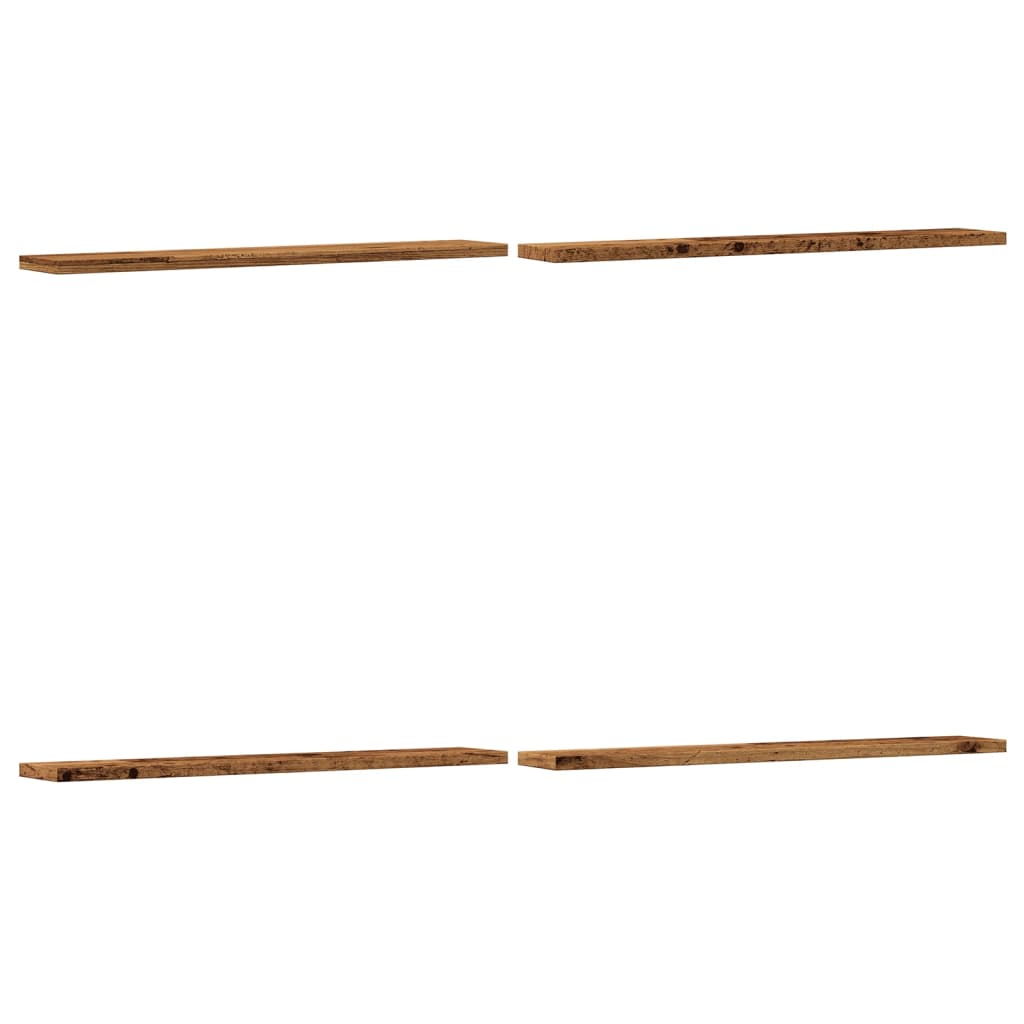 Bookshelf Boards 4 pcs Old Wood 60x10x1.5 cm Engineered Wood - Bargainia.com - 8721158437525 - 856295