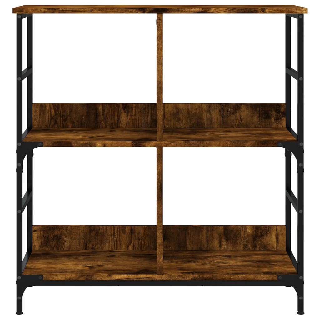 Bookshelf Smoked Oak 78.5x33x82 cm Engineered Wood - Bargainia.com - 