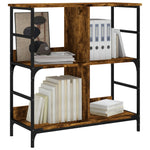 Bookshelf Smoked Oak 78.5x33x82 cm Engineered Wood - Bargainia.com - 