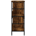 Bookshelf Smoked Oak 78.5x33x82 cm Engineered Wood - Bargainia.com - 