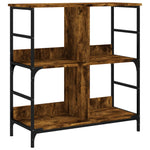 Bookshelf Smoked Oak 78.5x33x82 cm Engineered Wood - Bargainia.com - 