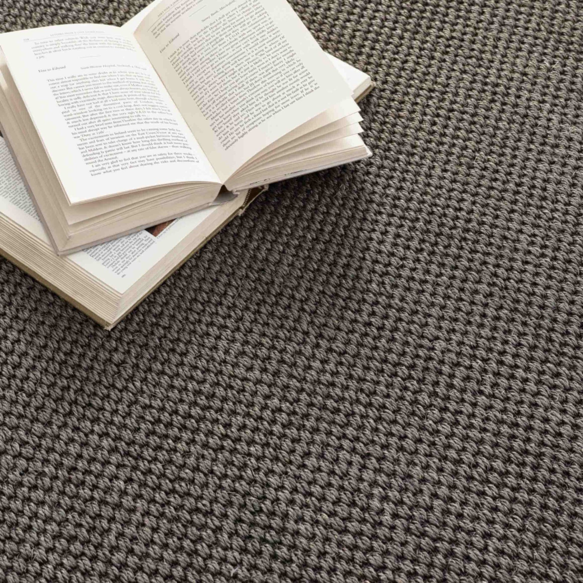 Bordered Dark Grey Non - Slip Sisal Rug - Bargainia.com - 5026134609051 - SISALX_GREYXX_067X200