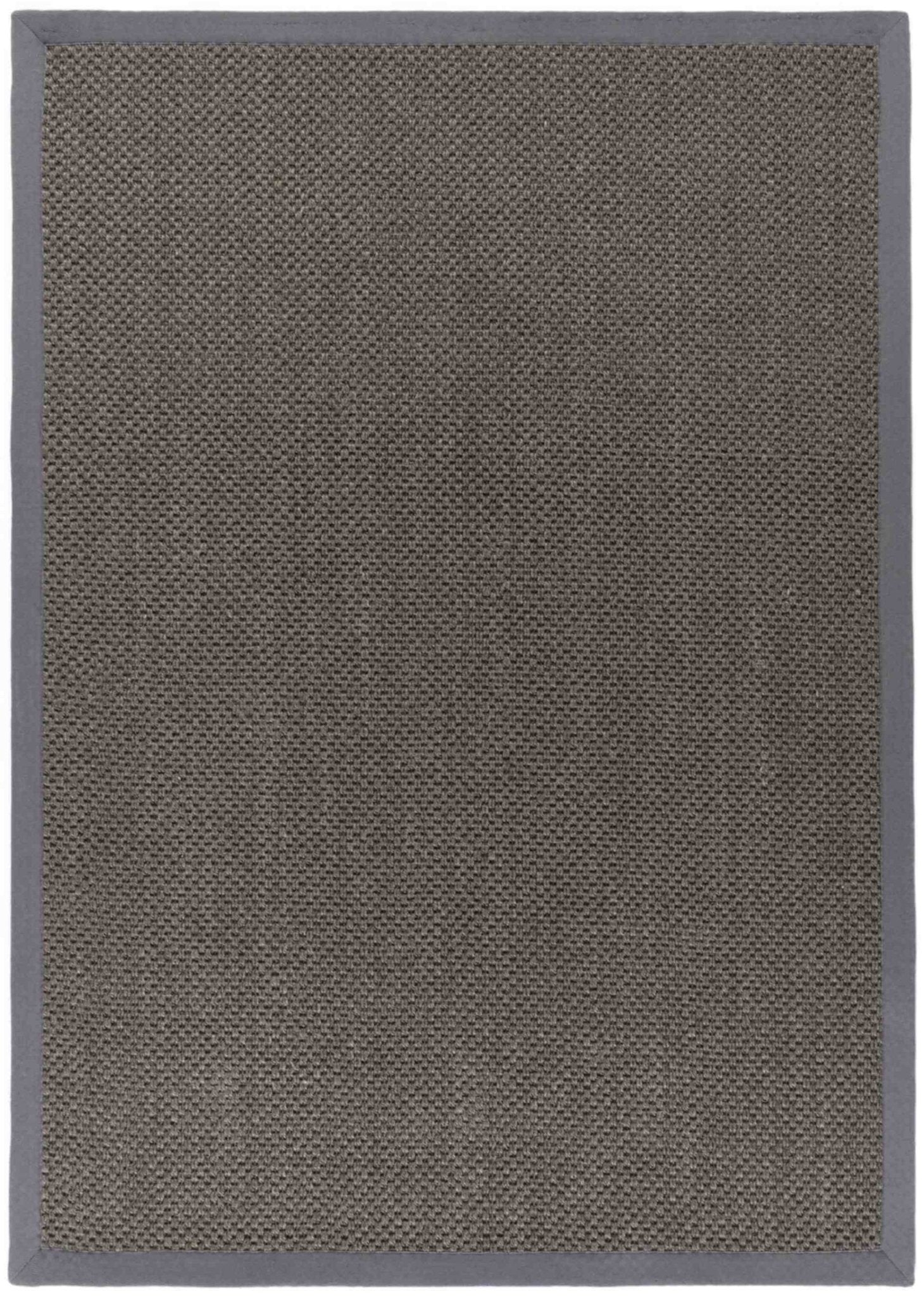 Bordered Dark Grey Non - Slip Sisal Rug - Bargainia.com - 5026134609068 - SISALX_GREYXX_120X170