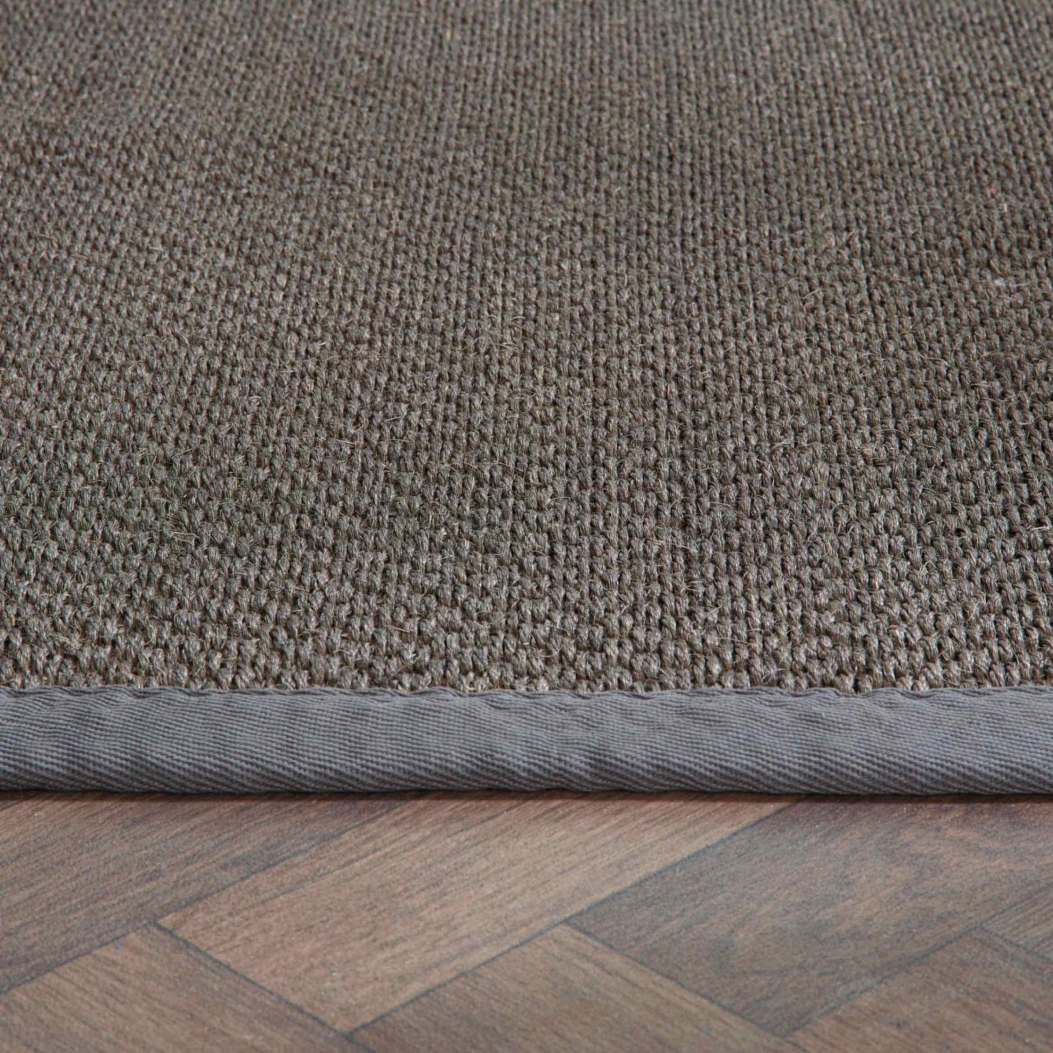 Bordered Dark Grey Non - Slip Sisal Rug - Bargainia.com - 5026134609068 - SISALX_GREYXX_120X170