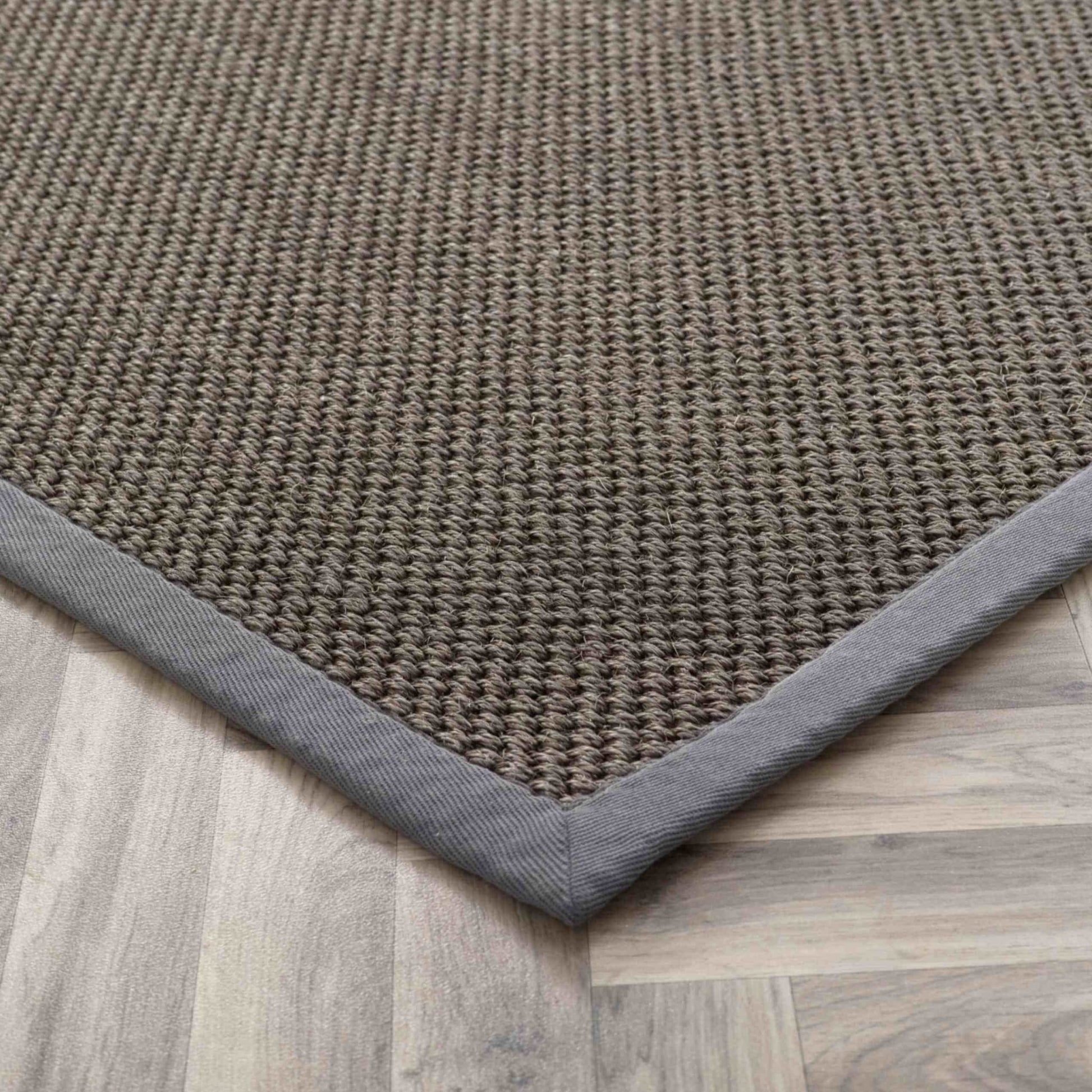 Bordered Dark Grey Non - Slip Sisal Rug - Bargainia.com - 5026134609068 - SISALX_GREYXX_120X170