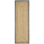 Bordered Grey Jute Rug - Bargainia.com - 