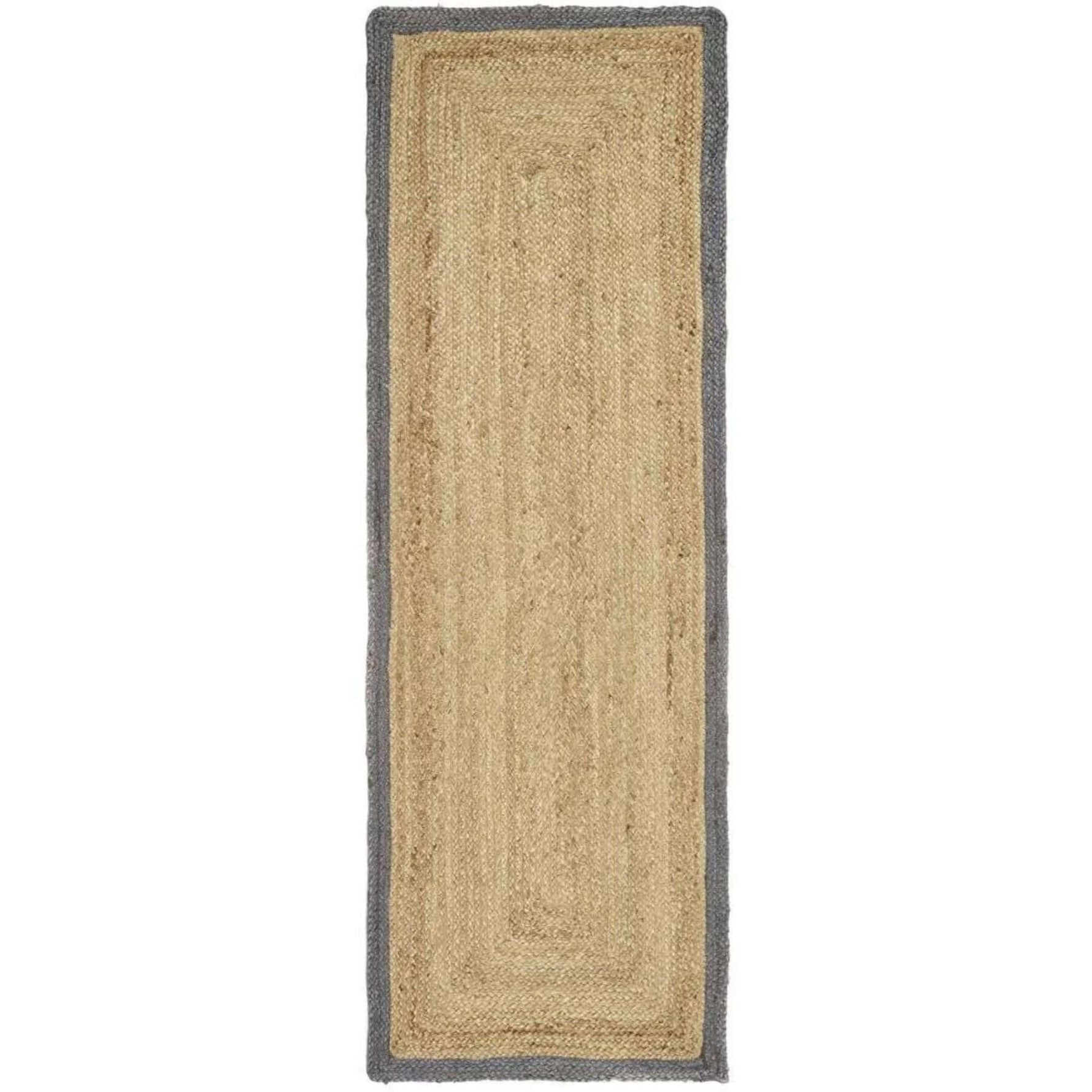 Bordered Grey Jute Rug - Bargainia.com - 