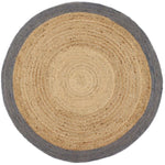 Bordered Grey Jute Rug - Bargainia.com - 