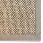 Bordered Light Beige Non - Slip Sisal Rug - Bargainia.com - 