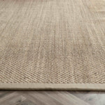 Bordered Light Beige Non - Slip Sisal Rug - Bargainia.com - 