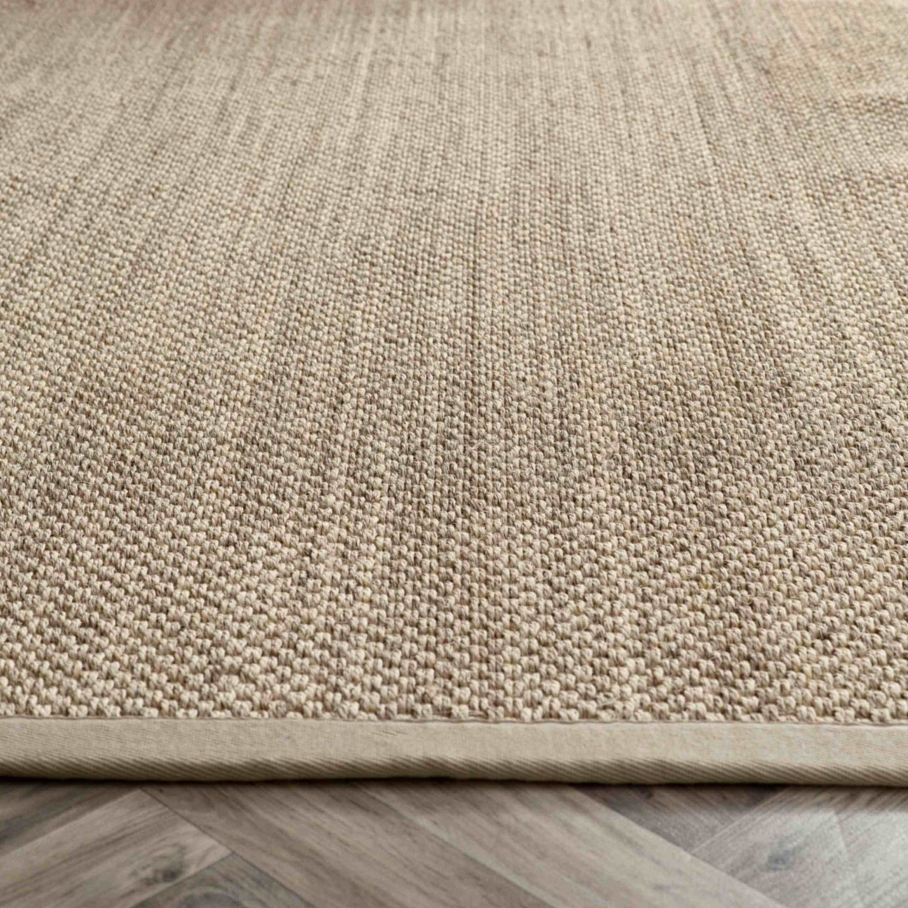 Bordered Light Beige Non - Slip Sisal Rug - Bargainia.com - 