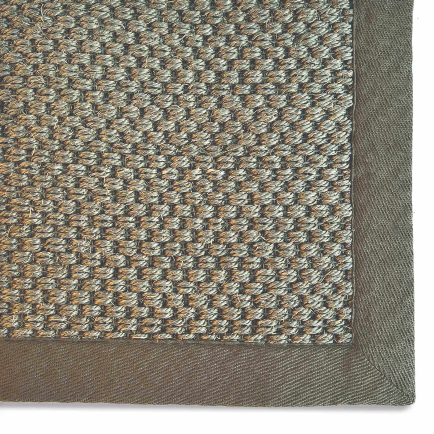 Bordered Sage Green Non - Slip Sisal Rug - Bargainia.com - 