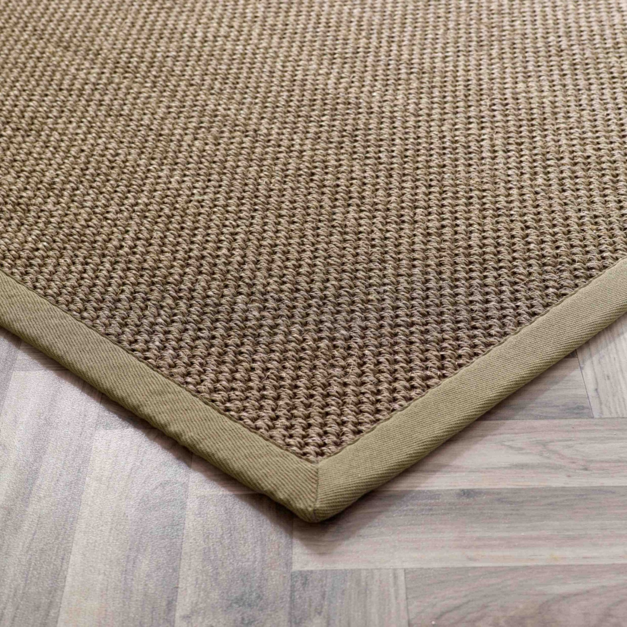 Bordered Sage Green Non - Slip Sisal Rug - Bargainia.com - 5026134609181 - SISALX_SAGEXX_120X170